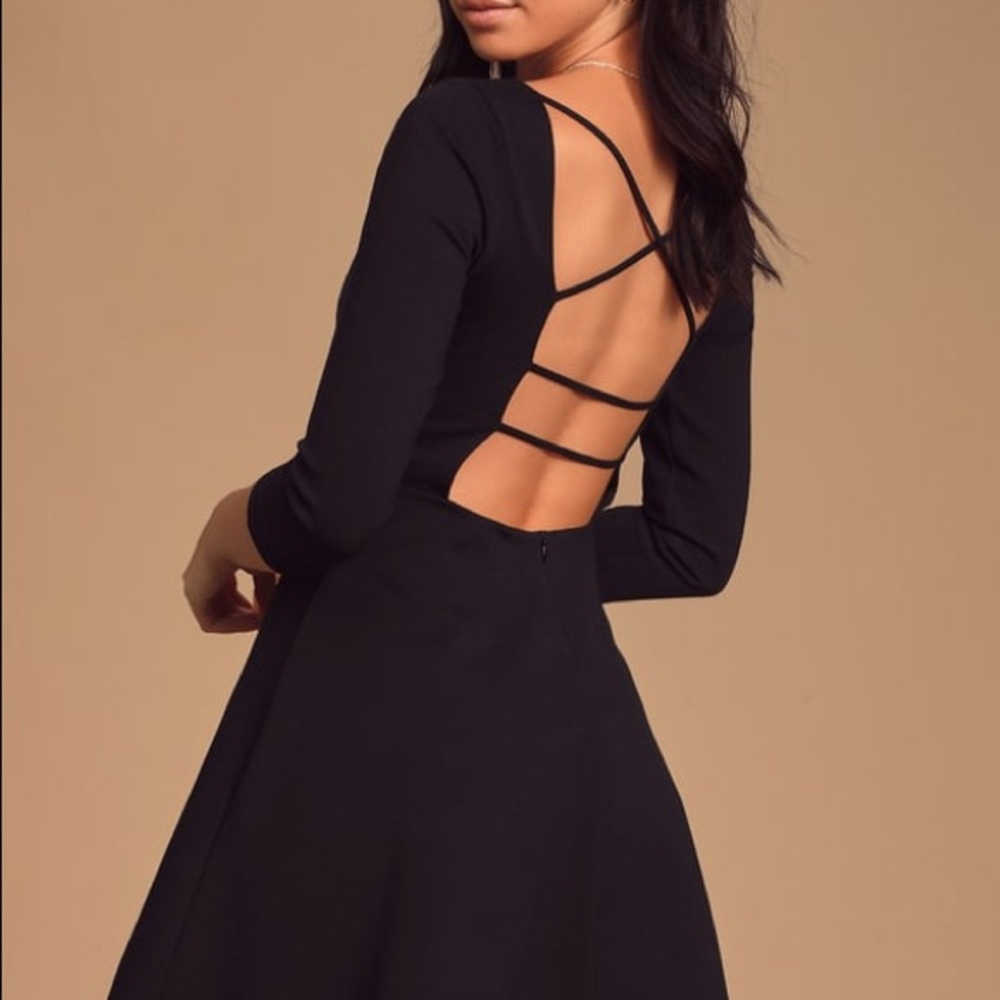 Lulus Don’t Stop the Beat Backless Dress